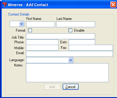 New contact